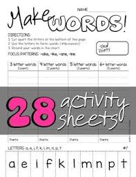 For example, say you get. Make Words Word Work Word Study Activity Tpt