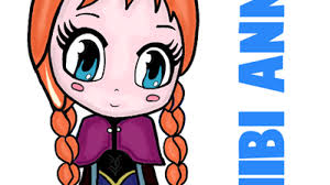 How To Draw Chibi Anna From Frozen With Easy Step By Step Tutorial How To Draw Step By Step Drawing Tutorials Elsa's lavender dress from the beginning of frozen 2 movie. how to draw chibi anna from frozen with