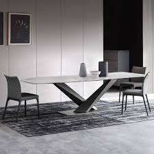 Modern Rectangular 63 In 2020 Dining Table Marble Faux Marble Dining Table Marble Dining