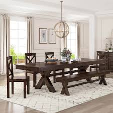 Your dining room table is the centerpiece of the room. Westside Farmhouse Extendable Dining Table Bench Set For 6 Person