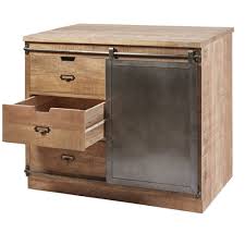 Meuble Bas De Cuisine 3 Tiroirs 1 Porte En Manguier Massif Melchior Maisons Du Monde Meuble Bas Cuisine Meuble Bas Tiroir