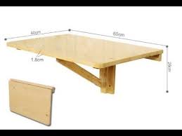 Diy How To Make Wall Mount Folding Desk With Step By Step Youtube Wall Mounted Folding Table Wall Mounted Table Drop Leaf Table