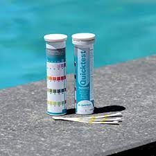 Bayrol Quicktest 50 Pool Teststreifen Zur Wasseranalyse Ph Wert Freies Chlor Alkalinitat Algizid Im Pool Teststreifen Die Bei Kontakt Mit Wasser Reagieren Amazon De Garten