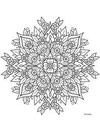 ⭐ free printable mandala coloring book. Flower Mandala Crayola Com