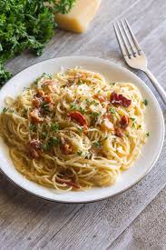 This Carbonara Recipe Is Creamy Decadent And Oh So Good A Rich Creamy Sauce With Egg Yolks And Parm Carbonara Pasta Pasta Carbonara Recipe Carbonara Recipe