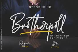 Download Brotherpoll Font By Nun Creatype Creative Fabrica SVG Cut Files