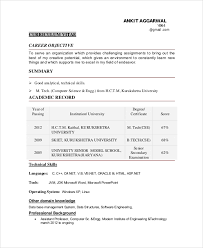 He'll spend only a few seconds scanning the resume and if he's not intrigued, the resume is put to the side and. Free 10 Sample Objective For Resume Templates In Ms Word Pdf