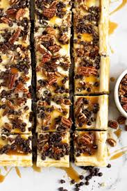 Quick Easy Turtle Cheesecake Bars Recipe Turtle Cheesecake Bars Turtle Cheesecake Turtle Cheesecake Recipes