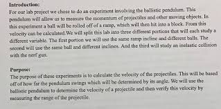 Materials lab stand protractor cardboard fishing line stopwatch weights hook for weights tape ruler weighing scale logger pro variables. Am Writing A Lab Report About Simple Pendulum An Chegg Com