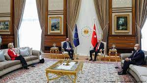 Sofagate is a diplomatic protocol incident that happened during the visit of president of the european commission ursula von der leyen and president of the european council charles michel to turkey in april 2021. Sofagate Ursula Von Der Leyen Speaks Of Sexism After Turkey Snub News Dw 26 04 2021