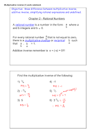 The Multiplicative Inverse Of (A+B) Is 1/-12.If A =-4 What Is The Value O..
