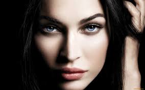 Les yeux bleus cheveux noirs) is a 1986 novel by the french writer marguerite duras. Wallpaper Face Women Model Long Hair Blue Eyes Celebrity Actress Closeup Black Hair Fashion Nose Skin Megan Fox Head Girl Beauty Eye Darkness Lip Hairstyle Black And White Monochrome Photography Portrait