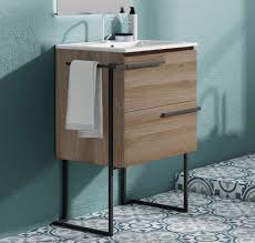 D bathroom vanity cabinet only in white. 24 Single Sink Vanity 2 Drawer Ceramic Sink With Metal Legs And Towel Bar And 4 Color Options