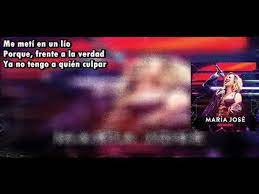 Maria Jose El Era Perfecto Letra Youtube