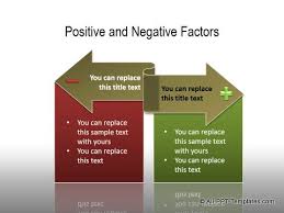 Powerpoint Comparisons Templates Showing Positives Negatives