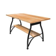 I started by measuring and cutting the plywood to size. John Boosjohn Boos Counter Height Dining Table Bis Tbl Size 36 H X 60 L X 42 W Top Color Hard Rock Maple Base Color Wrinkle Black Dailymail