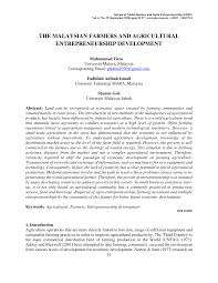 This sector to attract private capital nario of malaysian smes from the triangular model, i argue that the. Pdf The Malaysian Farmers And Agricultural Entrepreneurship Development