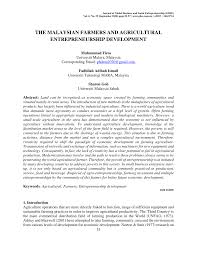 Includes country demographics, geography, government, economy, telecommunications, transportation, military, and transnational issues. Pdf The Malaysian Farmers And Agricultural Entrepreneurship Development