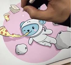Watch Incredibly Cute Drawings Made On The Ipad Pro With The Apple Pencil Ipad Drawings Drawing Apple Ipad Pro