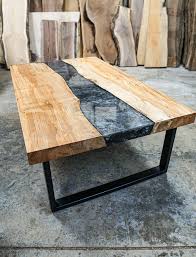 Buy Handmade Epoxy River Table Maple Coffee Table Dark Silver Made To Order From Untreated Art Custommade Com Buy maple table and get the best deals at the lowest prices on ebay!