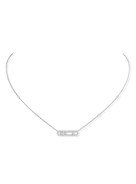Messika was born in paris in 2005 and is run by valérie messika, daughter of the famous diamond merchant andré messika. Messika Necklace Baby Move Pave White Gold Wesselton