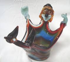 Check spelling or type a new query. Italian Murano Glass Clown Bowl