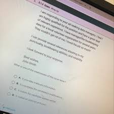 A good cover letter is not only limited to employment use, it's a very useful document that can even help you land the internship that you have planned, help you get scholarships, get that financial investment or loan approved, and so much more. What Is One Of The Weaknesses Of This Cover Letter Brainly Com