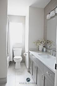 For instance, you can use either the lightest or second lightest color on the card for the walls and use the darkest or second darkest color on the same card for the cabinets. The 6 Best Paint Colours For A Bathroom Vanity Including White Kylie M Interiors