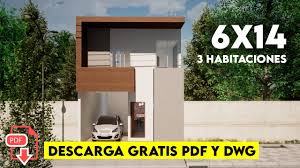 Casa frente salta a partir de $ 44.212, 3 casas con precio rebajado! Plano De Casa De 6 X 12 Metros Con Terraza House Plans 6 X 12 Meters With Balcony Youtube