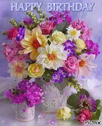 If you want to stay on good terms with a girl, you better pay her some attentoin on this day. Gif Glamorous Happy Birthday Flowers Images Novocom Top