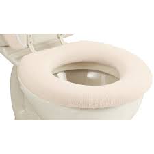 A high toilet seat for elderly can add between 2 inches to six inches of height to the toilet. Elastic Cushioned Toilet Seat Cover Universal Fit White Walmart Com Walmart Com