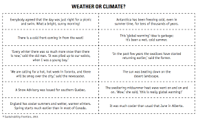 Weather Vs Climate Weather Vs Climate Weather And Climate Weather Worksheets