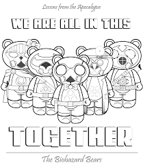 You are viewing some social justice sketch templates click on a template to sketch over it and color it in and share with your family and friends. Teddy Of The Apocalypse And The Biohazard Bears