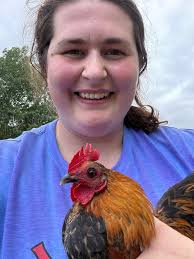 House chicken steals owner's chair