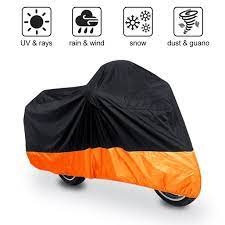 Velmia outdoor motorcycle cover review. Xxxl Black Orange Motorcycle Cover Waterproof 295x110x140cm For Harley Davidson Street Glide Touring Walmart Com Walmart Com