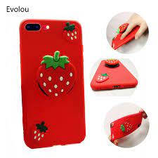 Pink leopard print case from strawberry pie ♡. Cute 3d Strawberry Soft Silicone Case For Iphone Xr Xs Max 6s 7 8 Plus Cover Holder Ring Stand Phone Cases For Iphone 12 Pro Max Phone Case Covers Aliexpress