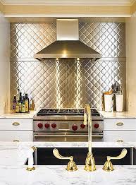 Montage 32 Brass Kitchens Stylecarrot Stainless Steel Backsplash Steel Backsplash Unique Kitchen Backsplash