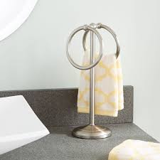 Check spelling or type a new query. Signature Hardware 422170 Chrome Drummoy 4 1 2 Free Standing Towel Ring Faucet Com