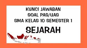 Soal pat kelas 10 sma ma tahun 2019 dengan kunci jawaban kumpulan soal pat uas ukk kelas 10 tahun 2019 atau tahun pelajaran 2018 2019 yang kali ini dibagikan diambil dari buku guru dan siswa kelas 10 kurikulum 2013 revisi 2018 dari kemdikbud mencakup mata pelajaran ppkn bahasa. Kunci Jawaban Soal Latihan Ulangan Pas Uas Sma Kelas 10 Semester 1 Tahun 2020 Pelajaran Sejarah Tribun Pontianak