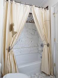 Enjoy a bath and shower with elegant shower curtains. Marble Shower With Elegant Shower Curtains Hgtv