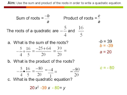 Image Result For Find The Sum And The Product Of Roots For Each Of The Following Quadratic Equation Quadratics Quadratic Equation Mathematics