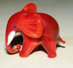 The Best Rare Little Vintage Murano Glass Animal Deep Red Milk Elephant Murano Glass Animals Glass Animals Glass Figurines