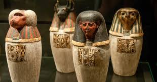 Egyptian Canopic Jars Ancient Egypt Ancient Egyptian Art Ancient Egyptian Artifacts