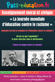 Journee Mondiale Contre Le Racisme Ce2 Cm1 Cm2 Instruction Civique Cycle 3 La Journee Mondiale D Education Contre Le Racisme Comment Est Ce2 Cm1 Cm1 Cm2 Cm1
