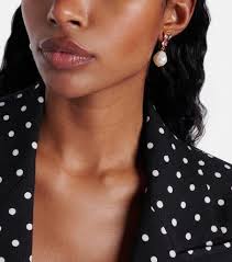 Shop Kristina gold-plated drop earrings