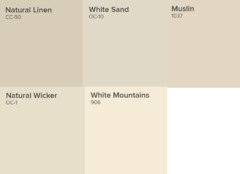 Natural wicker is a light, gray, cosmetic beige with a sandy undertone. Benjamin Moore Color Lighter That Natural Linen