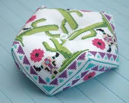 A bright little biscornu cross stitch chart for you today featuring woodland mushrooms. Western Biscornu Cross Stitch Pattern Instant Download Tiny Modernist Cross Stitch