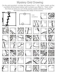 15 Mystery Grid Drawing Art Worksheets Art Lessons Middle School Art Sub Lessons