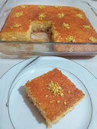 Ist ein grießkuchen getränkt mit zuckersirup. Turkischer Griesskuchen Revani Rezept Turkische Rezepte
