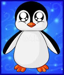 Coloring free cute baby animal dragoart anime #16278059. How To Draw A Baby Penguin Step By Step Drawing Guide By Dawn Dragoart Com